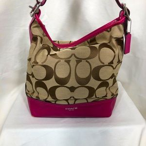 Coach Legacy Signature Canvas/Leather Handbag